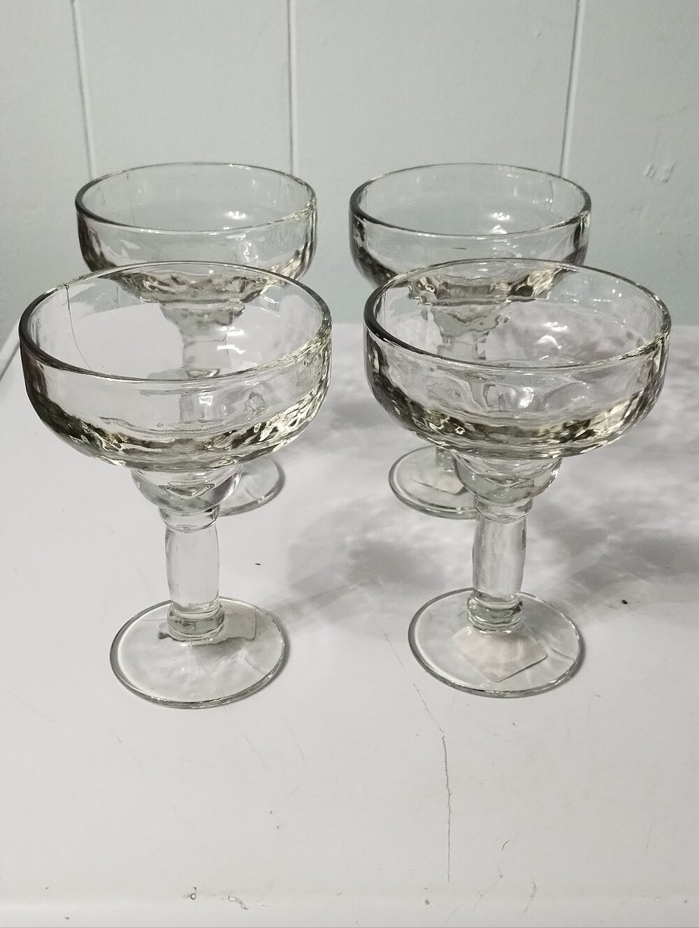 New Set of 4 Vintage Libbey Yucatan Heavy Margarita Glasses